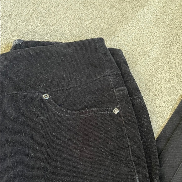 Chadwicks Petite Black Straight Leg Pull On Cords - Picture 4 of 9